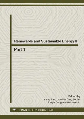 Ren / Che / Jin |  Renewable and Sustainable Energy II | Sonstiges |  Sack Fachmedien