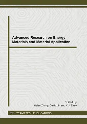 Zhang / Jin / Zhao |  Advanced Research on Energy Materials and Material Application | Sonstiges |  Sack Fachmedien