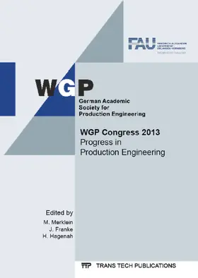 Merklein / Franke / Hagenah |  WGP Congress 2013 | Sonstiges |  Sack Fachmedien
