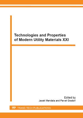 Mendala / Gradon |  Technologies and Properties of Modern Utility Materials XXI | Sonstiges |  Sack Fachmedien