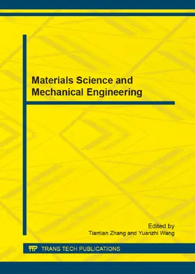 Zhang / Wang |  Materials Science and Mechanical Engineering | Sonstiges |  Sack Fachmedien