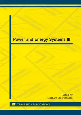 Leeprechanon |  Power and Energy Systems III | Sonstiges |  Sack Fachmedien