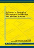 Gaol / Rutner / Setareh |  Advances in Kinematics, Mechanics of Rigid Bodies, and Materials Sciences | Sonstiges |  Sack Fachmedien