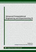 ?chsner / Altenbach |  Advanced Computational Engineering and Experimenting III | Sonstiges |  Sack Fachmedien