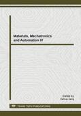 Zeng |  Materials, Mechatronics and Automation IV | Sonstiges |  Sack Fachmedien
