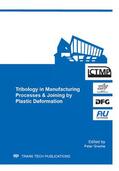 Groche |  Tribology in Manufacturing Processes & Joining by Plastic Deformation | Sonstiges |  Sack Fachmedien
