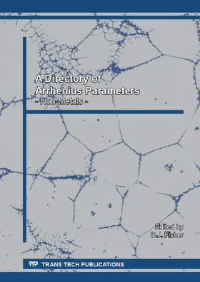 Fisher |  A Directory of Arrhenius Parameters | Sonstiges |  Sack Fachmedien
