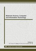 Cai / Zhang / Xu |  Materials Science, Computer and Information Technology | Sonstiges |  Sack Fachmedien
