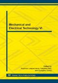 Leeprechanon / Maity / Chang |  Mechanical and Electrical Technology VI | Sonstiges |  Sack Fachmedien