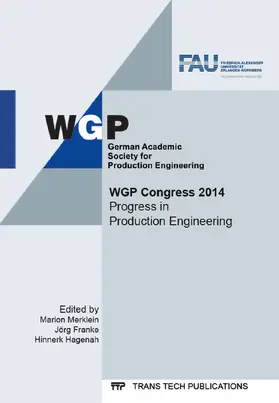 Merklein / Franke / Hagenah |  WGP Congress 2014 | Sonstiges |  Sack Fachmedien