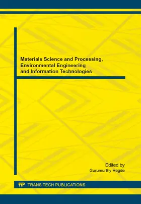Hegde |  Materials Science and Processing, Environmental Engineering and Information Technologies | Sonstiges |  Sack Fachmedien