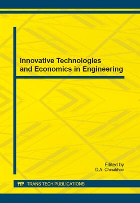 Chinakhov | Innovative Technologies and Economics in Engineering | Sonstiges | 978-3-03795-977-0 | sack.de