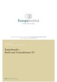 Reutter / Werlen |  Kapitalmarkt ¿ Recht und Transaktionen XV | Buch |  Sack Fachmedien