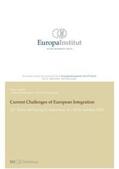 Kellerhals / Baumgartner |  Current Challenges of European Integration | Buch |  Sack Fachmedien