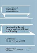 Kellerhals / Mayer / Elsener |  Continuing Legal Education | Buch |  Sack Fachmedien