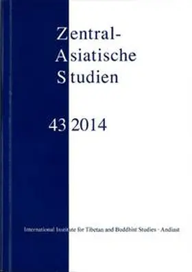 Heissig |  Zentralasiatische Studien 43 (2014) | Buch |  Sack Fachmedien