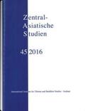 Schwieger / Schuh / Cüppers |  Zentralasiatische Studien 45 (2016) | Buch |  Sack Fachmedien