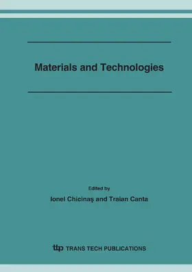 Chicinas / Canta |  Materials and Technologies | eBook | Sack Fachmedien