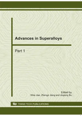Jiao / Jiang / Bu |  Advances in Superalloys | eBook | Sack Fachmedien