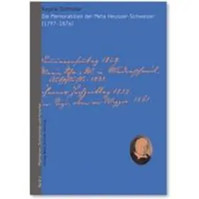 Schindler |  Die Memorabilien der Meta Heusser-Schweizer (1797–1876) | Buch |  Sack Fachmedien