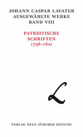 Sieber |  Johann Caspar Lavater, Ausgewählte Werke, Band VIII | Buch |  Sack Fachmedien