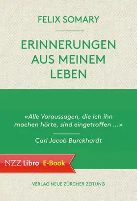 Somary / Straumann |  Erinnerungen aus meinem Leben | eBook | Sack Fachmedien