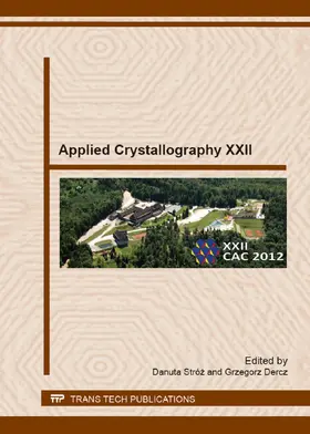 Stróz / Dercz |  Applied Crystallography XXII | eBook | Sack Fachmedien
