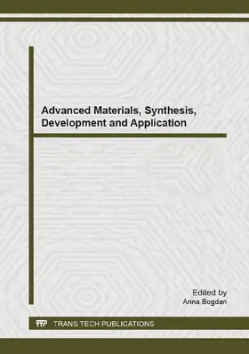 Bogdan |  Advanced Materials, Synthesis, Development and Application | eBook | Sack Fachmedien
