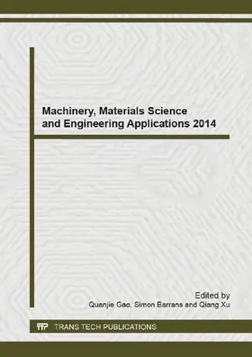Gao / Barrans / Xu |  Machinery, Materials Science and Engineering Applications 2014 | eBook | Sack Fachmedien