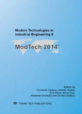 Carausu / Wróbel / Oanta |  Modern Technologies in Industrial Engineering II | eBook | Sack Fachmedien