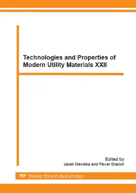 Mendala / Gradon |  Technologies and Properties of Modern Utility Materials XXII | eBook | Sack Fachmedien