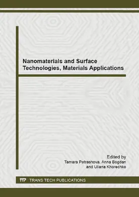 Petrashova / Bogdan / Khorechko |  Nanomaterials and Surface Technologies, Materials Applications | eBook | Sack Fachmedien