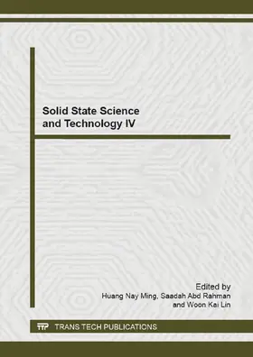 Huang / Abd Rahman / Woon | Solid State Science and Technology IV | Buch | 978-3-03835-033-0 | www.sack.de