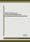 Chen |  Material Science and Environmental Engineering | Buch |  Sack Fachmedien