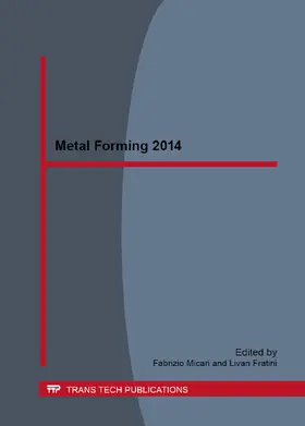 Micari / Fratini |  Metal Forming 2014 | Buch |  Sack Fachmedien