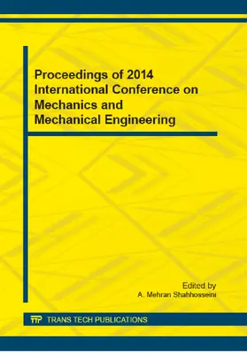 Shahhosseini |  Proceedings of 2014 International Conference on Mechanics and Mechanical Engineering | Buch |  Sack Fachmedien