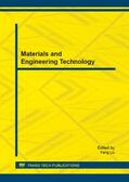 Liu |  Materials and Engineering Technology | Buch |  Sack Fachmedien