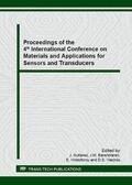 Gutierez / Barandiarán / Hristoforou |  Proceedings of the 4th International Conference on Materials and Applications for Sensors and Transducers | Buch |  Sack Fachmedien