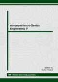 Hosaka |  Advanced Micro-Device Engineering V | Buch |  Sack Fachmedien