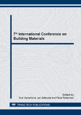 Vejmelková / Zatloukal / Reiterman |  7th International Conference on Building Materials | Buch |  Sack Fachmedien