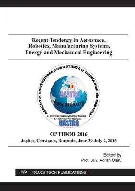 Olaru |  Recent Tendency in Aerospace, Robotics, Manufacturing Systems, Energy and Mechanical Engineering | Buch |  Sack Fachmedien