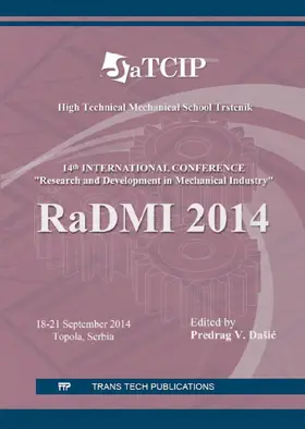 Dašic | Research and Development in Mechanical Engineering | Buch | 978-3-03835-751-3 | www.sack.de