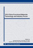 Zhao / Chen / Tang |  2014 China Functional Materials Technology and Industry Forum | Sonstiges |  Sack Fachmedien