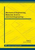 Li |  Mechanical Engineering, Materials Science and Civil Engineering | Sonstiges |  Sack Fachmedien