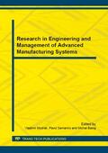 Modrak / Semanco / Balog |  Research in Engineering and Management of Advanced Manufacturing Systems | Sonstiges |  Sack Fachmedien