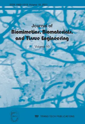 Journal of Biomimetics, Biomaterials & Tissue Engineering Vol.10 | Sonstiges | 978-3-03859-146-7 | sack.de