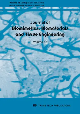 Journal of Biomimetics, Biomaterials & Tissue Engineering Vol. 18 | Sonstiges | 978-3-03859-154-2 | sack.de