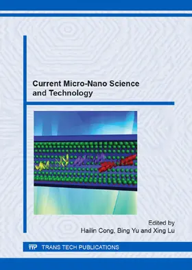 Cong / Yu / Lu |  Current Micro-Nano Science and Technology | Sonstiges |  Sack Fachmedien