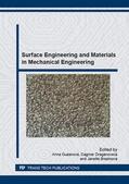 Guzanov? / Draganovsk? / Brezinov? |  Surface Engineering and Materials in Mechanical Engineering | Sonstiges |  Sack Fachmedien
