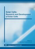 Kolisnychenko |  Solar Cells: Research and Development of Solar Cells | Sonstiges |  Sack Fachmedien
